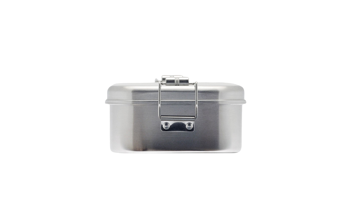 Cameleonpack Lunchbox CP ES C2 • 1100 ml komplett aus Edelstahl mit Bügelverschluss. Ansicht Querseite.
